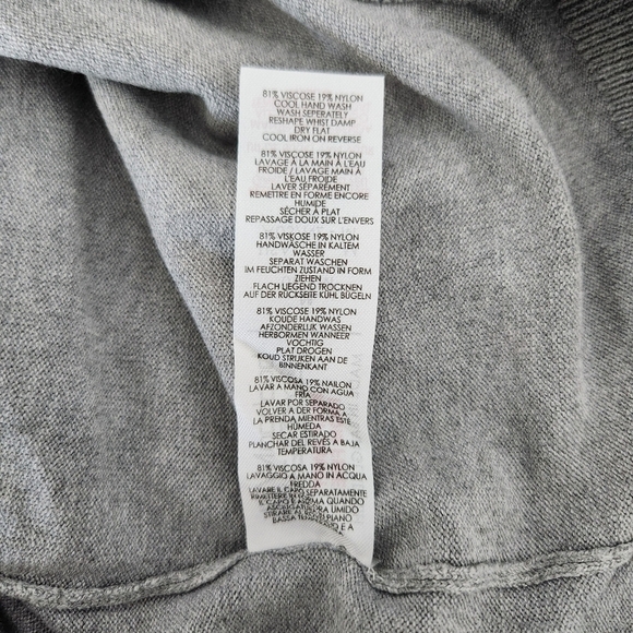 BoohooMan REGULAR RECYCLED ROLL NECK RIBBED SWEATER. Grey. Size Large. New. - Picture 5 of 7